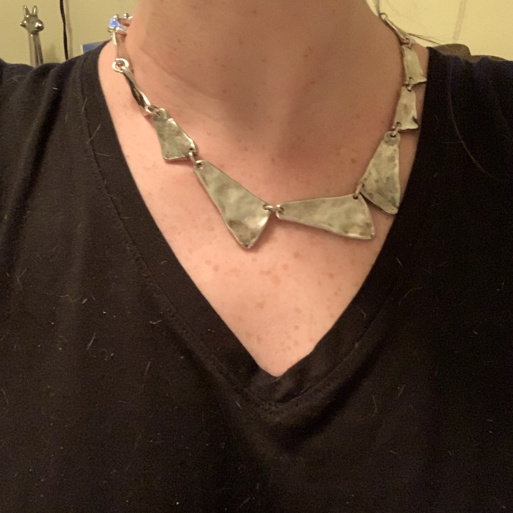 Uno de 50 triangle pendant necklace